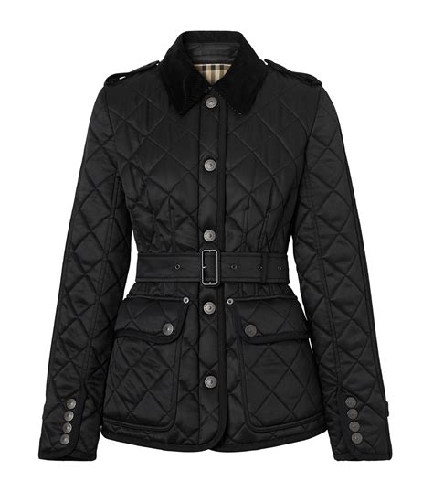 burberry jacket womens quilted|burberry diamond quilted fitted jacket.